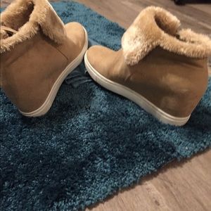 Comfortable pair of furry boots